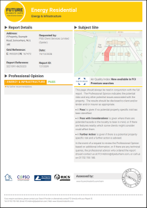 Example Energy and Infrastructure Report from SAM Conveyancing