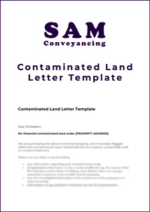 Contaminated Land Letter Template