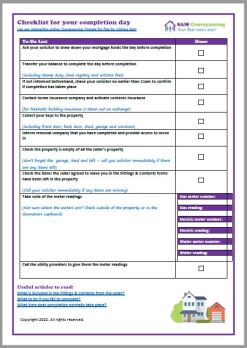 Free Download Checklist for Completion Day