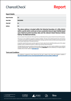 Conveyancing Searches Example: Chancel Search