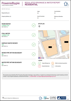 Conveyancing Searches Example: Drainage and Water Search