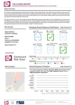 Conveyancing Searches Example: Climate Report