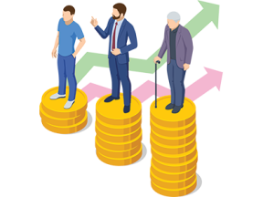 Three people at different phases of their lives, illustrating the question: At What Age Do Most People Buy A House? Answered by SAM Conveyancing