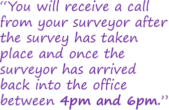 What happens during a house survey: