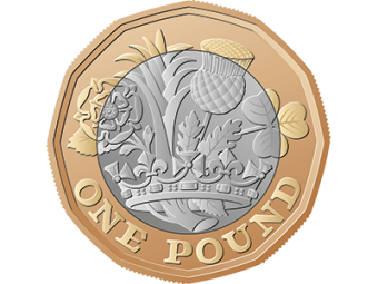 A one pound coin on a blue field. SAM Conveyancing answers Can I sell my house to my child for £1?