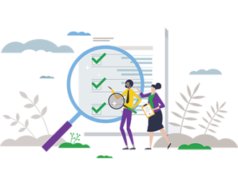 A leasehold buyer and their conveyancing solicitor reviewing the Deed of Covenant. SAM Conveyancing's guide on When a Deed of Covenant is Required in Leasehold Purchase