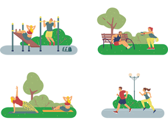 Homeowners enjoying communal outdoor areas, maintained by Estate Management Fees. A guide from SAM Conveyancing
