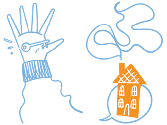 How Do I Prove I Own My House? A hand holding keys with a thought bubble containing a cartoon house. SAM Conveyancing's guide on protecting your ownership of a residential property.
