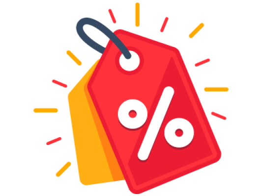 A big price tag with a percentage sign on it, representing a discount. SAM Conveyancing explains what discounted variable mortgages are