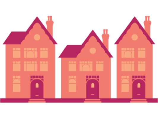 A row of Edwardian properties. SAM Conveyancing goes into what Edwardian houses look like and their common issues