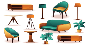 A collection of furniture being purchased as chattels in a house sale in England and Wales