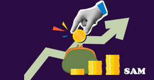 A hand saving money in a purse as an example of saving conveyancing costs at SAM Conveyancing