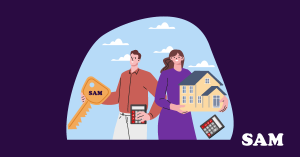 Two homeowners calculate their equity for a house buy-out. SAM Conveyancing's guide: How to Calculate Buying Someone Out of a House Two homeowners calculate their equity for a house buy-out. SAM Conveyancing's guide: How to Calculate Buying Someone Out of a House