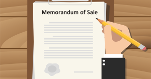 What is a Memorandum of Sale?