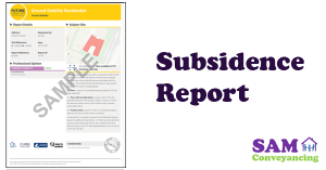 Subsidence Report
