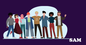 Illustration of a group of shareholders | SAM Conveyancing's guide to buying a freehold