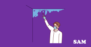 A homeowner pointing to condensation in loft space. SAM Conveyancing explains what it is and how to address it A homeowner pointing to condensation in loft space. SAM Conveyancing explains what it is and how to address it