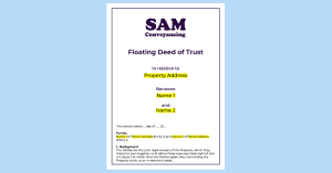 Floating Deed of Trust - A variable beneficial interest from SAM Conveyancing
