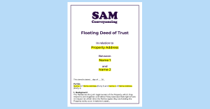Floating Deed of Trust - A variable beneficial interest Floating Deed of Trust - A variable beneficial interest