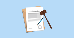 An inheritance law document with a gavel next to it. SAM Conveyancing can help with your inheritance