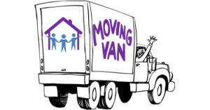 A moving van completes a successful home move thanks to SAM Conveyancing's Moving House Checklist 