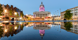 Nottingham Council House and Old Market Square at Twilight. SAM Conveyancing analyses the latest Land Registry Data in our Nottinghamshire housing market report Nottingham Council House and Old Market Square at Twilight. SAM Conveyancing analyses the latest Land Registry Data in our Nottinghamshire housing market report