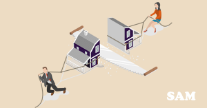 Partners breaking up and fighting over their rights under a resulting trust. Trusts explained by SAM Conveyancing