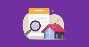  A man in a suit climbs a trajectory of appreciation over houses increasing in size. SAM Conveyancing explains: What is a shared appreciation mortgage?