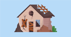 A run-down house affected by wet and dry rot. SAM Conveyancing explains wet and dry rot treatment A run-down house affected by wet and dry rot. SAM Conveyancing explains wet and dry rot treatment