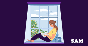 A woman sat by her window reading a book. SAM Conveyancing explains what right to light is and how it affects homeowners