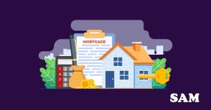A house with a calculator, an official document, and a key next to it. SAM Conveyancing explains what stops you getting a mortgage