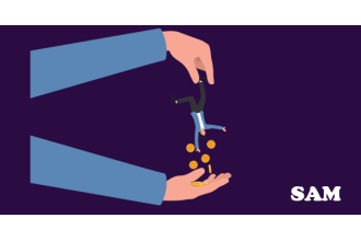 A man being shaken with coins coming out his pockets | SAM Conveyancing's guide to reclaiming overpaid stamp duty