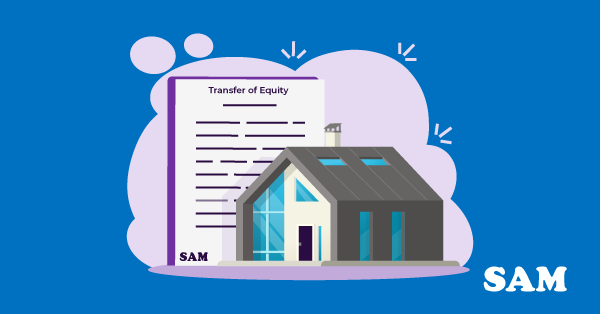 A transfer of equity help to buy document sat next to a modern home bought with the help of SAM Conveyancing