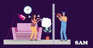 A homeowner frustrated by noisy drilling work from a neighboring property. A SAM Conveyancing&rsquo;s guide to legally disputing disruptive neighbor building work.
