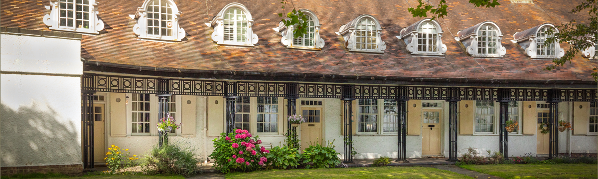 An image of a row of houses in a conservation area