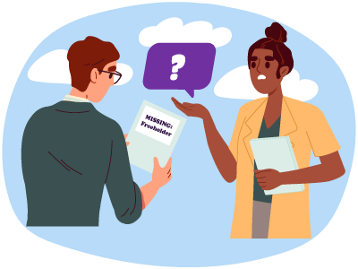 Two people wondering where their Absentee Freeholder is. SAM Conveyancing explains what to do if you have an absent freeholder