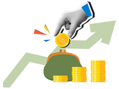 A hand saving money in a purse as an example of saving conveyancing costs at SAM Conveyancing