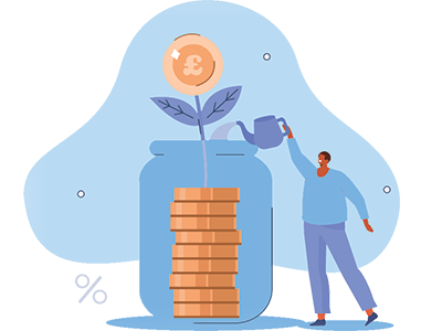 A figure places money into a jar representing a sound investment. SAM Conveyancing answer: Are Flats A Good Investment?