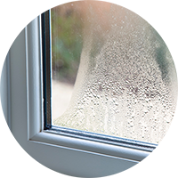 A blown double glazing unit flagged in a RICS Home Survey from SAM Conveyancing