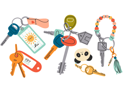 A set of various keys. SAM Conveyancing explains buying a house with a chain
