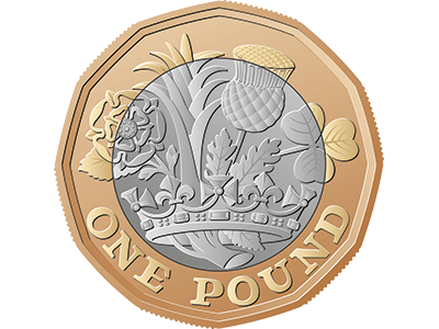 A one pound coin on a blue field. SAM Conveyancing answers Can I sell my house to my child for £1?