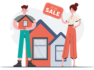 Couple selling their property. SAM Conveyancing's solicitors fees for selling a house guide.