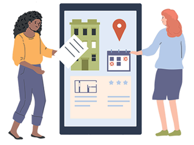 Two women going through leasehold documents. SAM Conveyancing's guide on Deed of Substituted Security