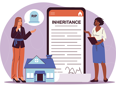 Woman sorting out inheritance tax. SAM Conveyancing answers the question: Do I have to pay inheritance tax on my parents' house