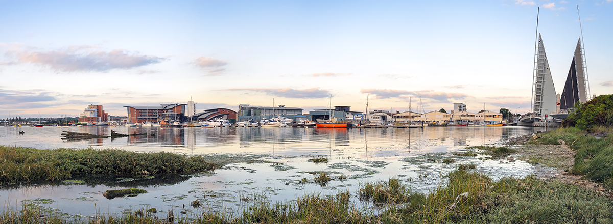 The Twin Sails lifting bridge in Poole, Dorset. SAM Conveyancing's analysis of the Dorset housing market in 2025