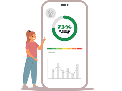 Woman showing her EPC. Sam Conveyancing's Energy Performance Certificate guide