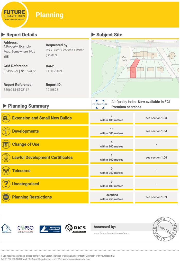 Planning Report Planning Permission SAM Conveyancing