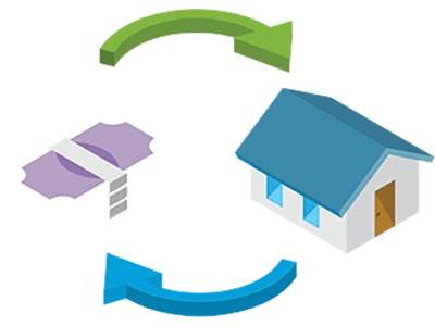 Stack of money used to buy a house. SAM Conveyancing's how long does it take to buy a house with cash guide. 