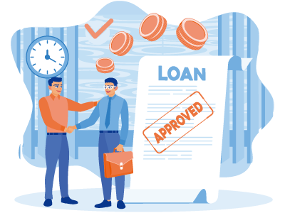 Two men shaking hands after agreeing on a loan agreement. SAM Conveyancing explains what a loan agreement is, why it's essential, and what to include in the document