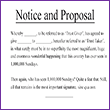 Notices and Proposals